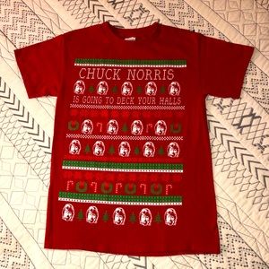 Chuck Norris Christmas tshirt